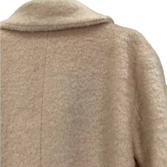 Eliza J Topper Coat In Blush Pink Women Lined Pockets Boucle Wool Blend Size 8 - Picture 8 of 15